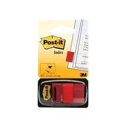 Red Post-it Index Flags 25mm [Pack 12] - 680-1