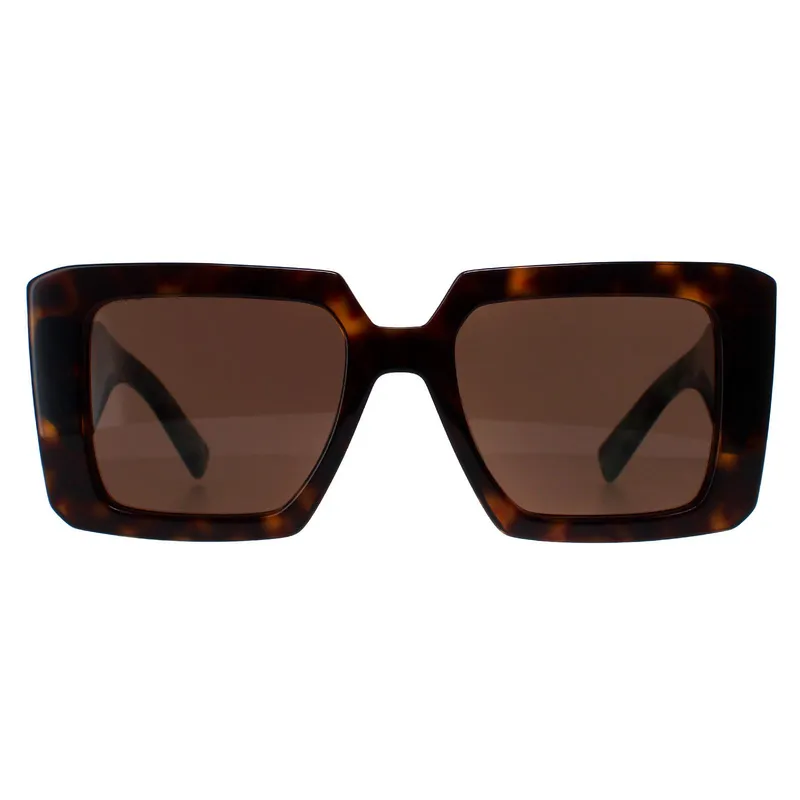 Prada Square Womens Tortoise Dark Brown Pr23ys - One Size
