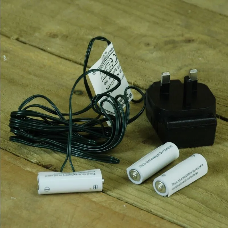 Premier Decorations 3 x AA Money Saving Battery Replacement Plug In Adapter