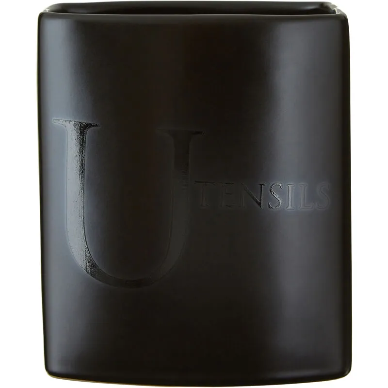 Black Text Utensil Jar - Premier Housewares