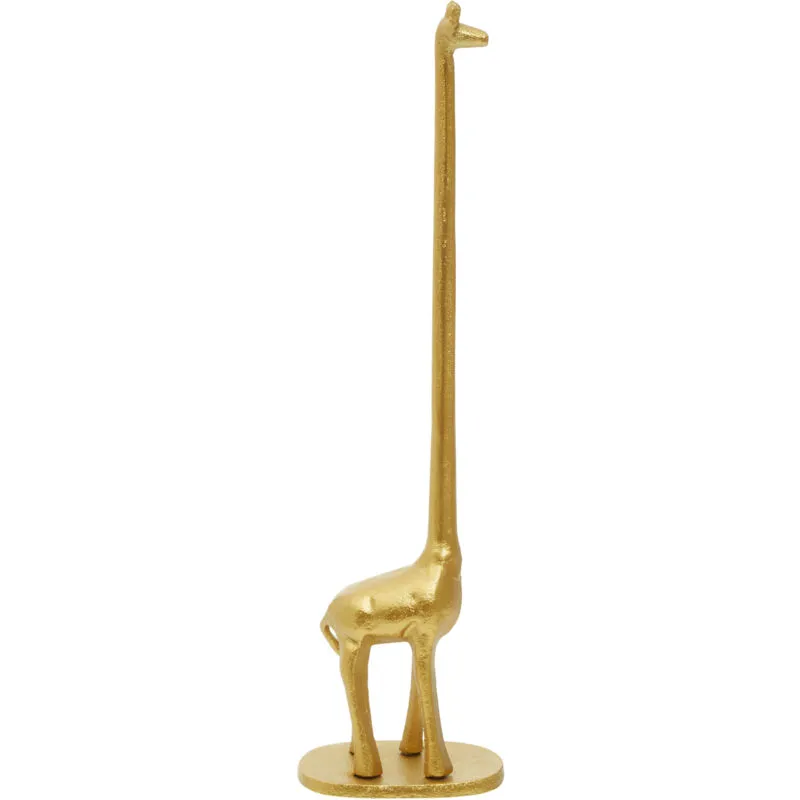Orsina Fauna Giraffe Toilet Roll Holder in Gold Gold
