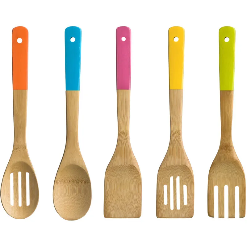 Premier Housewares - 5pc Bamboo Kitchen Utensil Set