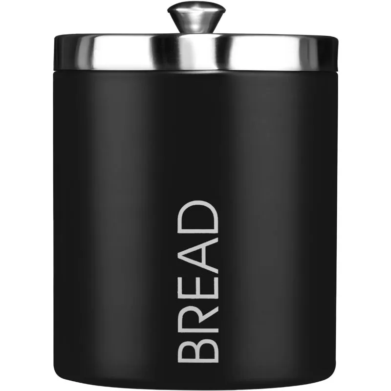 Premier Housewares Bread Bin Black Black