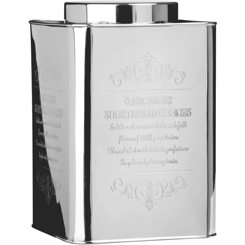 Orsina Chai Storage Cookies Tin in Silver Silver