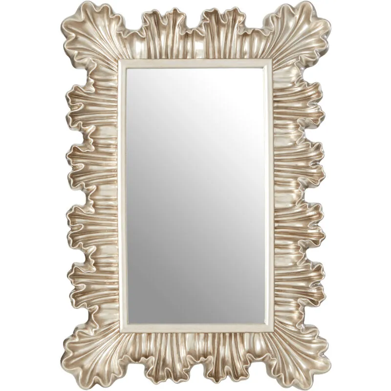 Premier Housewares - Champagne Finish Clamshell Design Wall Mirror