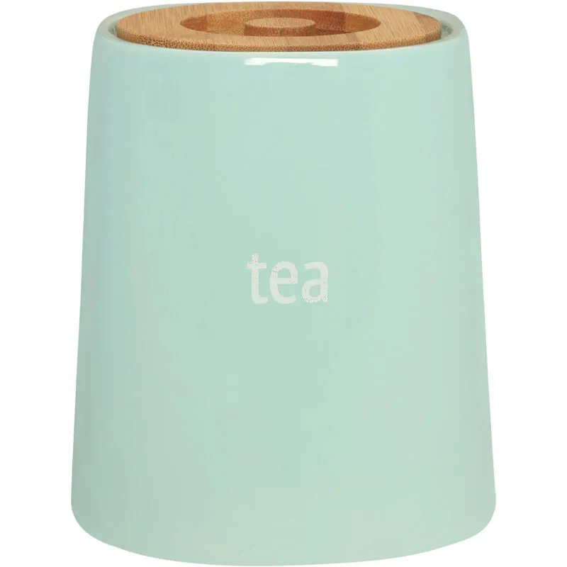Premier Housewares Fletcher Blue Ceramic Tea Canister