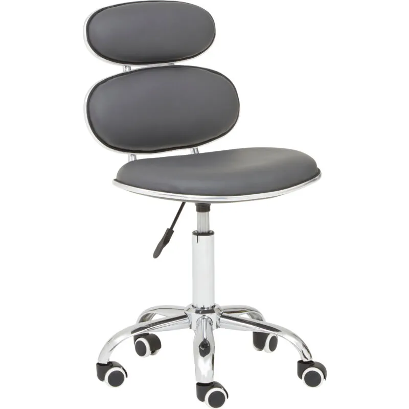 Premier Housewares - Grey pu Home Office Chair