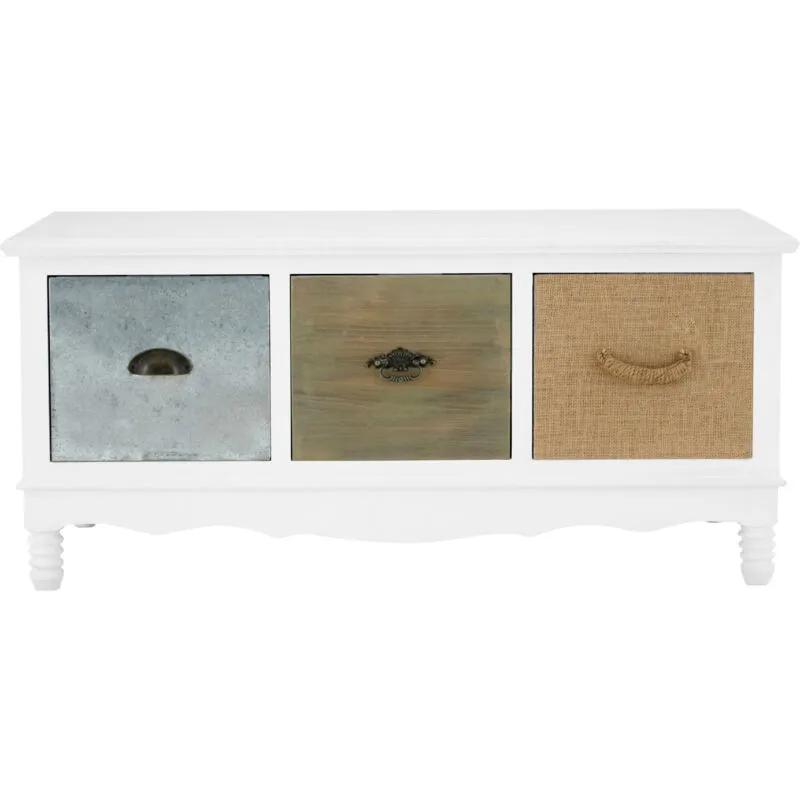 Orsina Aesthetic Coffee Table, Sturdy & Durable White Coffee Table, Aesthetic Style Wooden Cocktail Table White