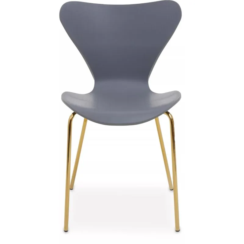 Orsina Elegant Design Dining Chair, Comfortable Breakfast Room Chair, Versatile Outdoor Chair in Grey Grey