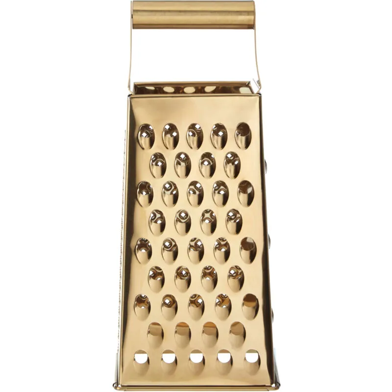 Premier Housewares - Large Gold Grater Microplane Zester Garlic Grater Lemon Zester 8 x 25 x 11