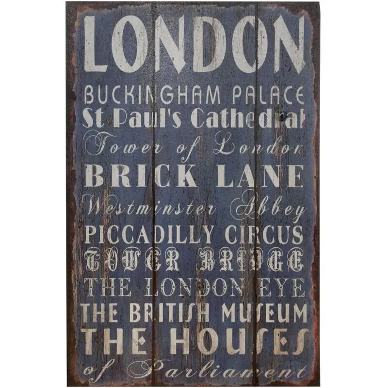 Premier Housewares - London Wall Plaque
