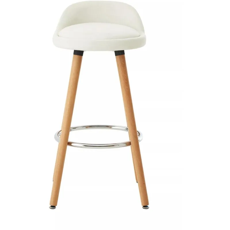 Premier Housewares - Normann White Bar Stool