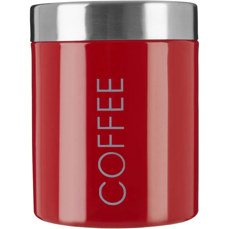 Premier Housewares - Red Enamel Coffee Canister