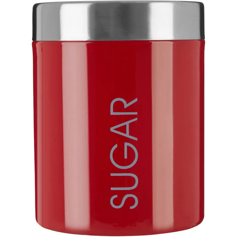 Orsina Maison by Premier Liberty Enamel Sugar Canister in Red Red