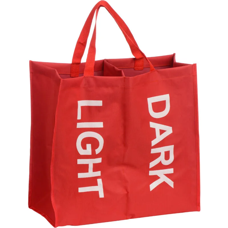 Premier Housewares Red Polyester 2 Section Laundry Bag