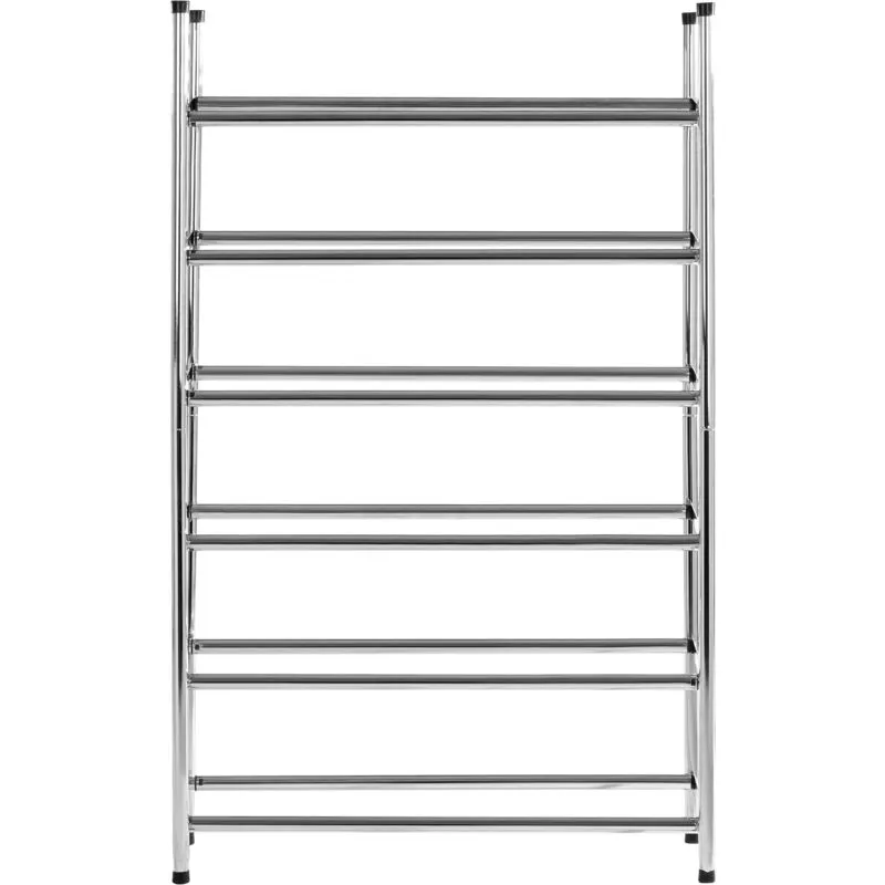 Premier Housewares - Six Tiers Chrome Shoe Rack