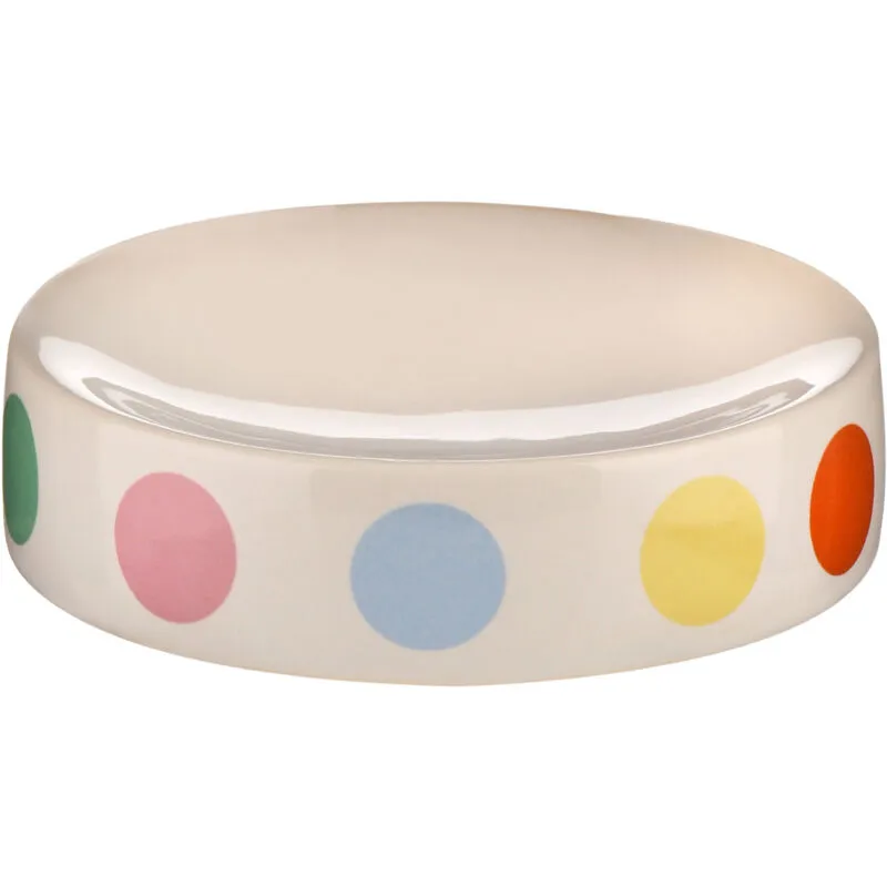 Premier Housewares - Soap Dish Durable Dishes For Bathroom Multicolored Soap Dish With Drainage Funky Dish Soap Stoneware Ceramic Soap Dish 11 x 11 x