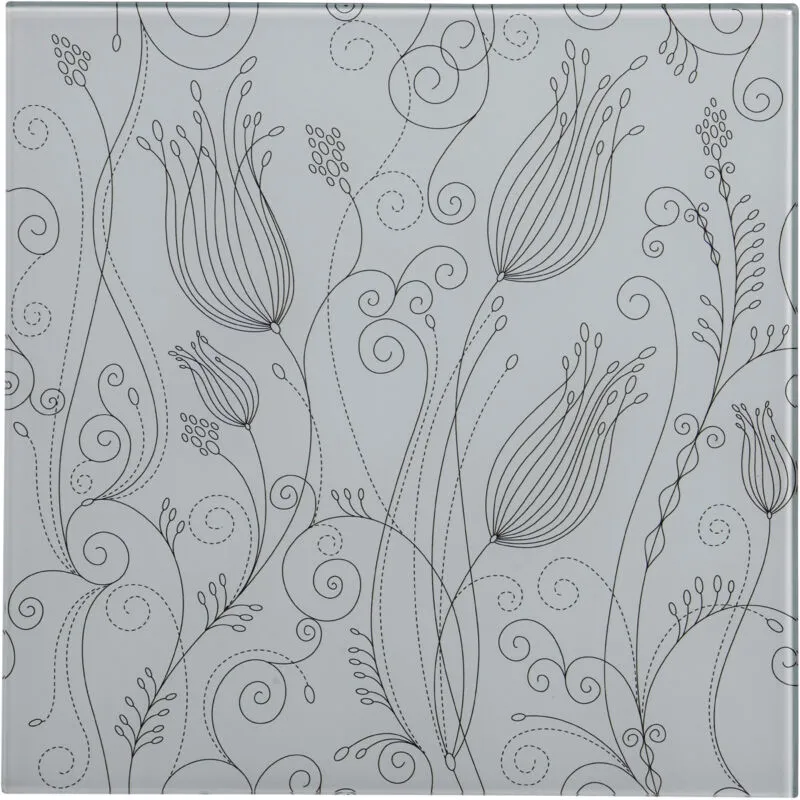 Premier Housewares - Tulip White Frame Glass Print