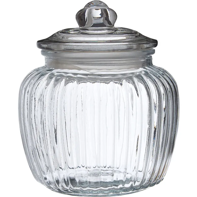 Premier Housewares Vintage Design Glass Storage Jar - 1320ml
