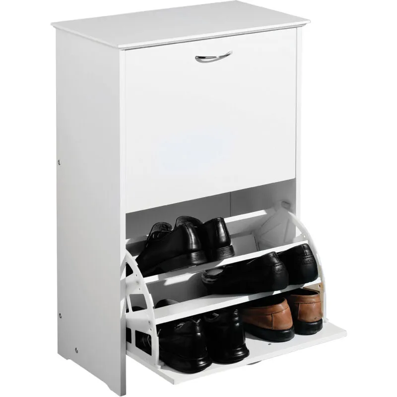 Orsina Ryan White Finish Shoe Storage Cupboard White