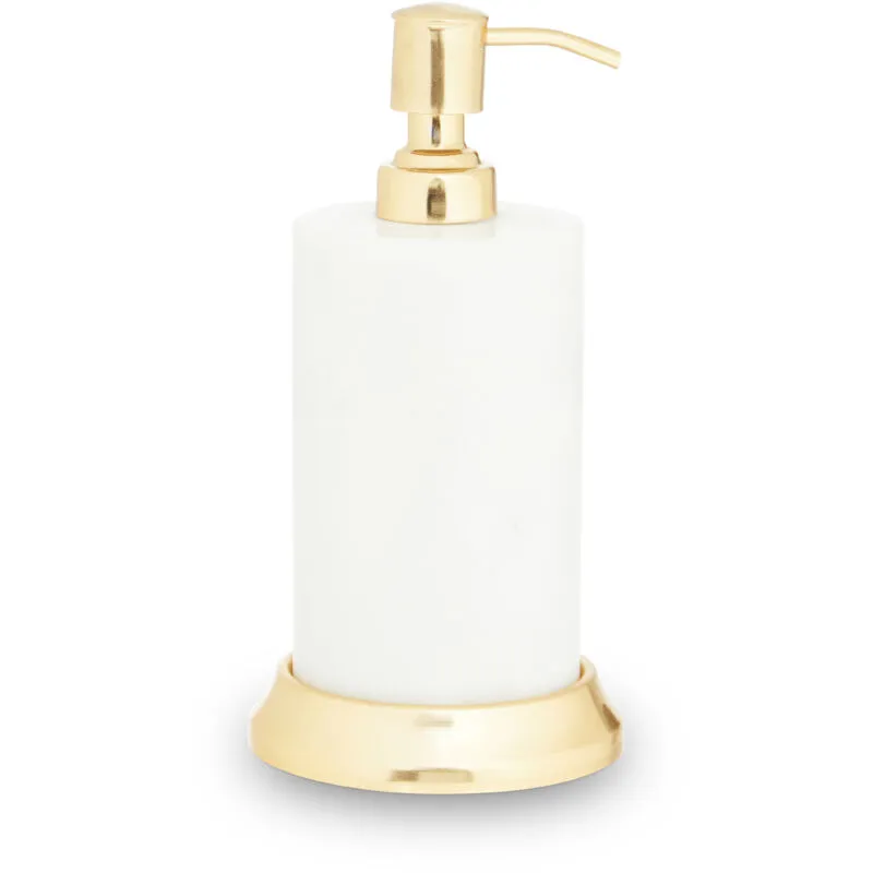 Premier Housewares White Marble Lotion Dispenser