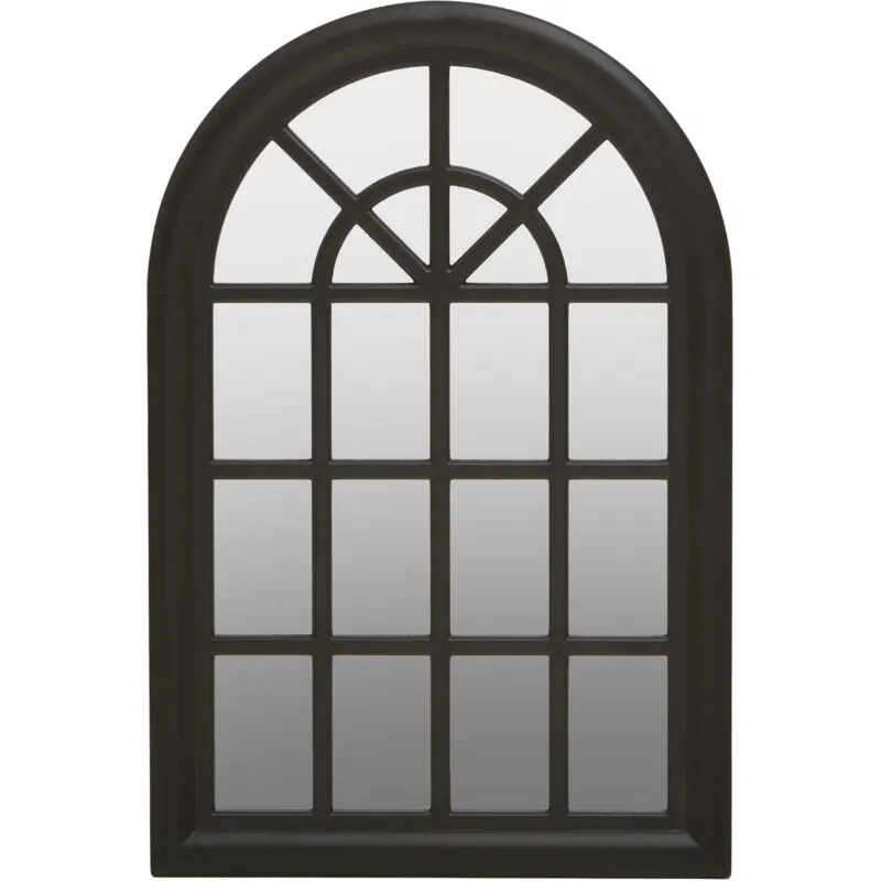 Shayla Matte Black Wall Mirror - Premier Housewares