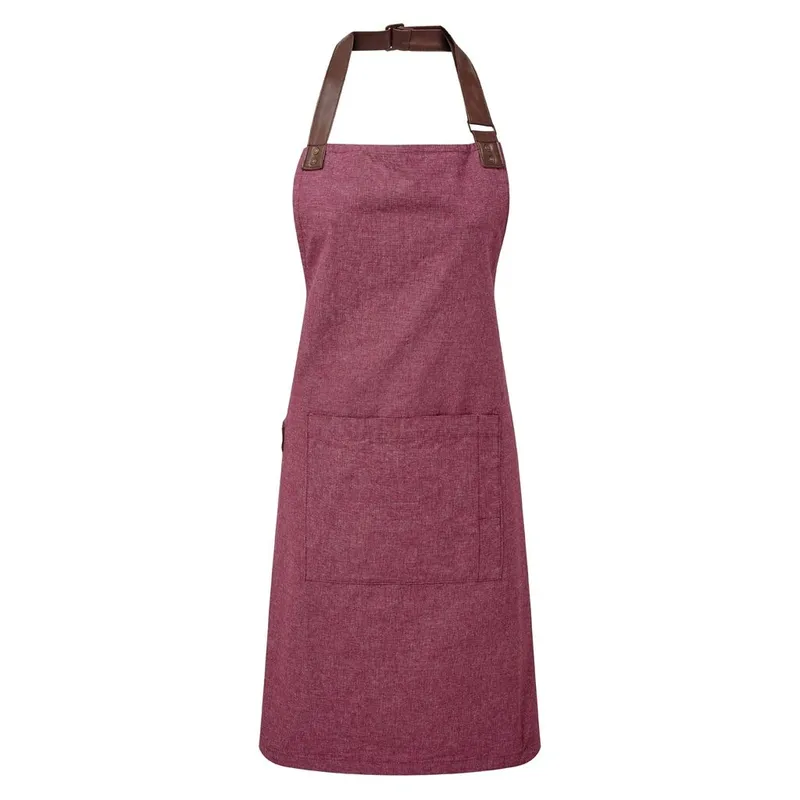 Premier Annex Bib Apron in Burgundy Burgundy