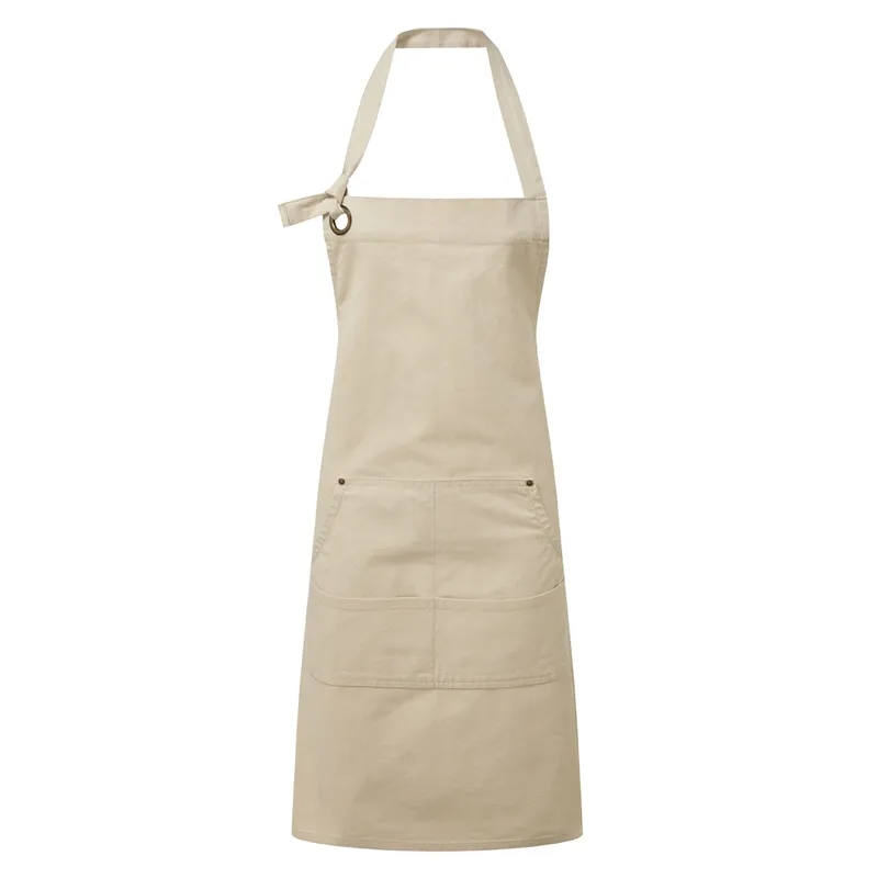 Premier Calibre Heavy Canvas Pocket Apron (Natural) Cotton - One Size