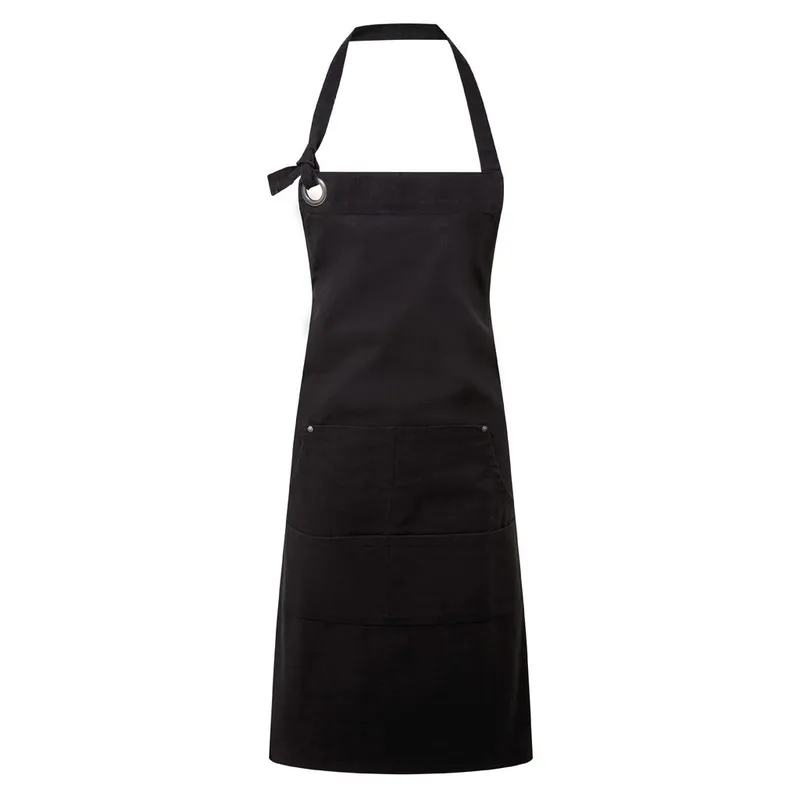 Premier Calibre Heavy Canvas Pocket Apron in Black Black