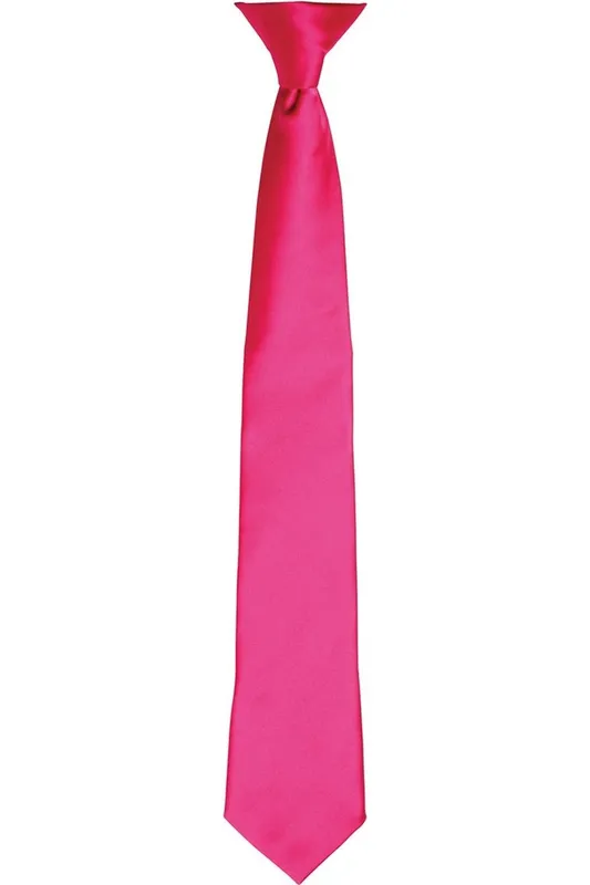 Premier Satin Tie in Pink Pink One Size