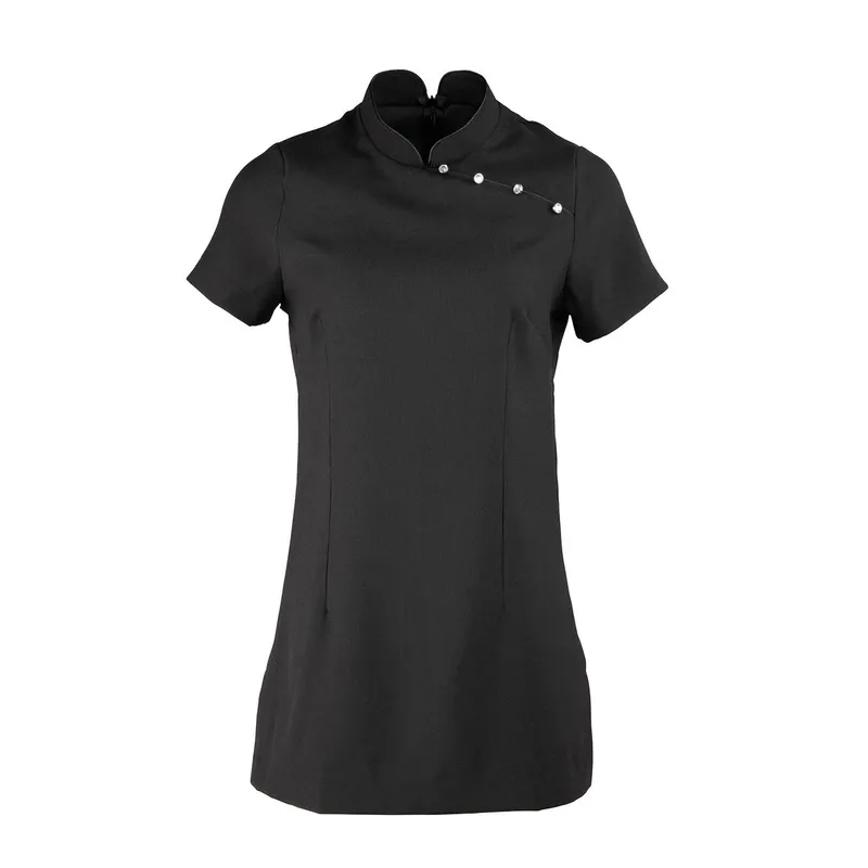 Premier Women's Mika Short-Sleeved Tunic in Black Size: 18 Black 18