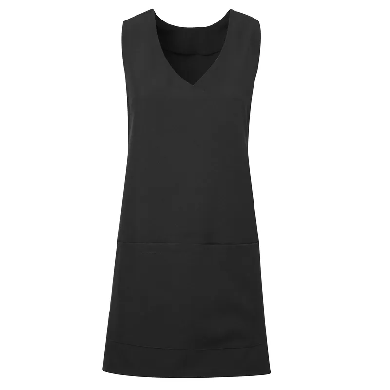 Premier Women's Wrap Around Sleeveless Tunic Apron in Black Size: S/M Black S/M