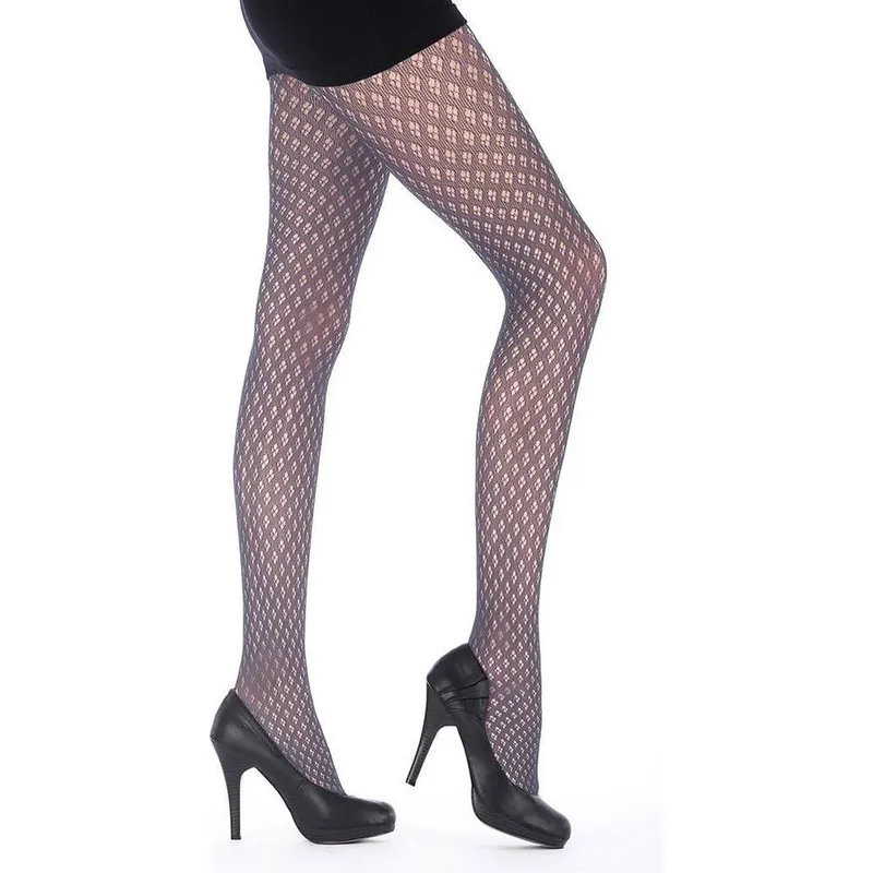 Pretty Polly Women's Fashion Tights Dot Diamond Carbon Grey Triple Pack - Grey