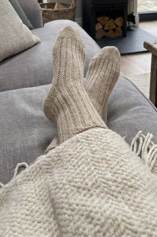 Pretty Polly Women's Lounge Socks - Cream Cream One Size