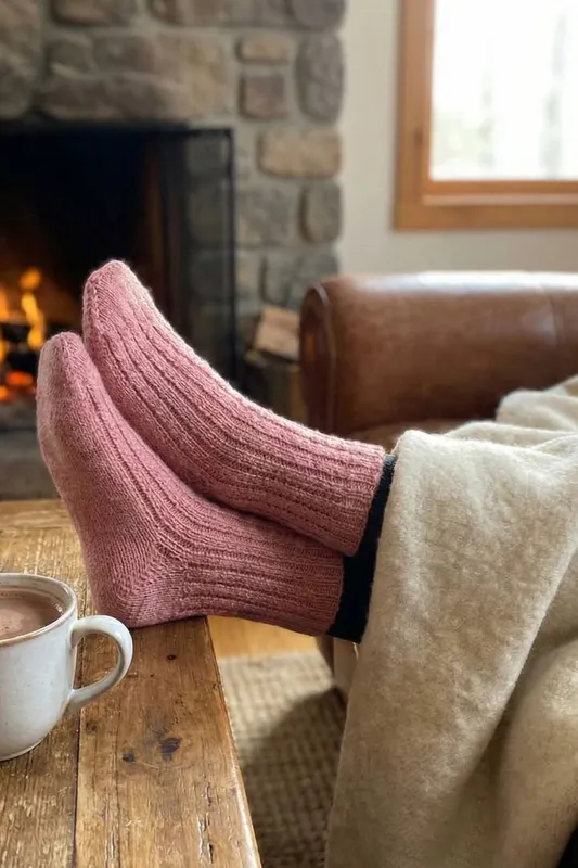 Pretty Polly Women's Lounge Socks - Pink - Pink