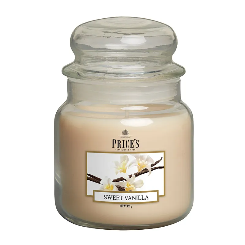 Price's Candles Medium Jar Candle - Sweet Vanilla