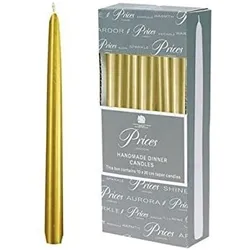 Price's 10â€ Venetian Wrapped Gold Candle