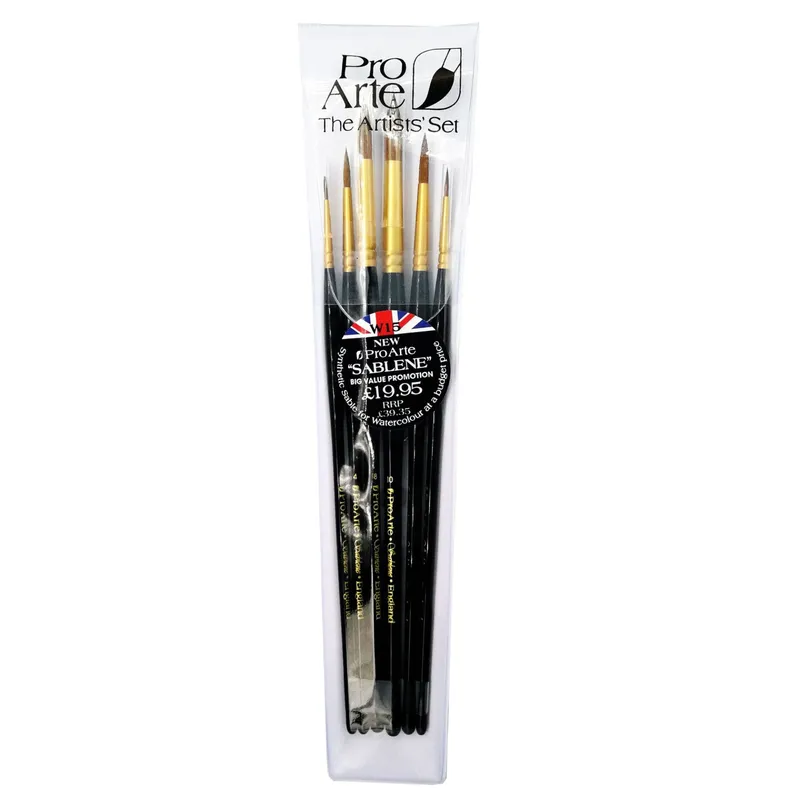Pro Arte W15 Sablene Watercolour Brush Set Of 6