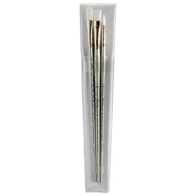 Pro Arte : Sterling Acrylix : White Synthetic : Set of 3