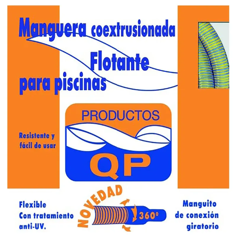 Productos Qp 500812 Ø Co-extruded Hose 38cm Blue One Size unisex