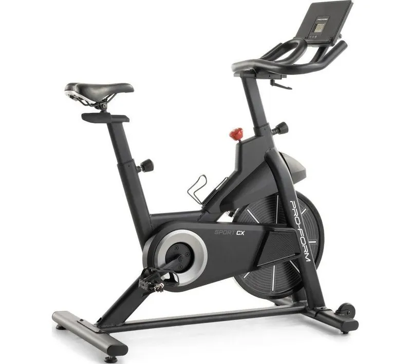 Proform Sport CX Smart Bluetooth Exercise Bike - Black & Silver, Silver/Grey,Black