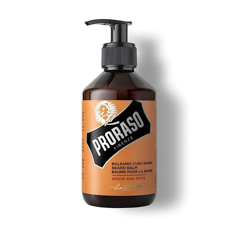 Proraso Beard Balm 300ml Wood & Spice in Yellow - Yellow