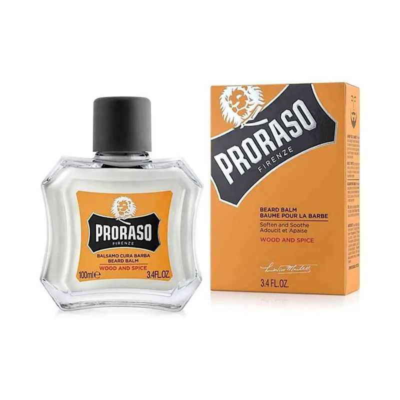 Proraso Men's Beard Balm 100ml Wood & Spice in Yellow Yellow female
