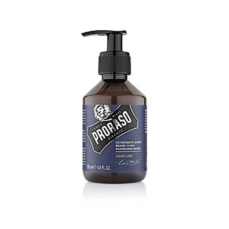 Proraso Men's Beard Wash 200ml Azur Lime in Blue Blue 200ml