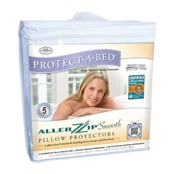 Protect A Bed Mitre Comfort Allerzip Smooth Pillow Protector (2 pack)