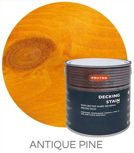 Protek Decking Stain 2.5 Litres - Antique Pine - Protek Decking Stain 2.5 Litres - Antique Pine