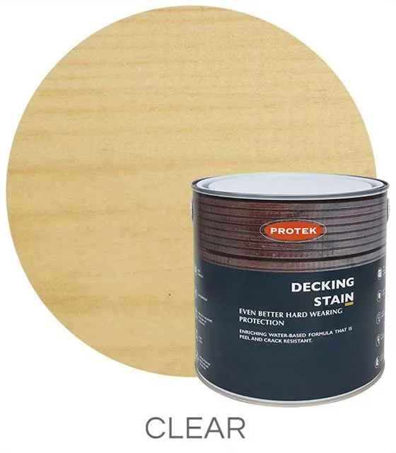 Protek Decking Stain 2.5 Litres - Clear - Protek Decking Stain 2.5 Litres - Clear