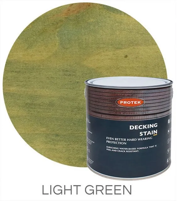 Protek Decking Stain - Light Green 2.5 Litre