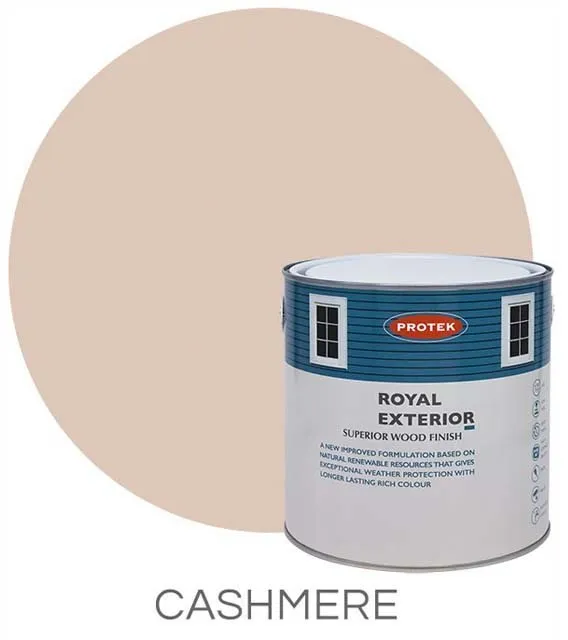 Protek Royal Exterior Paint 1 Litre - Cashmere - Protek Royal Exterior Paint 1 Litre - Cashmere