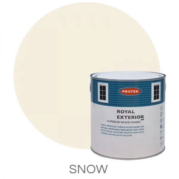 Protek Royal Exterior Paint 5 Litres - Snow - Protek Royal Exterior Paint 5 Litres - Snow